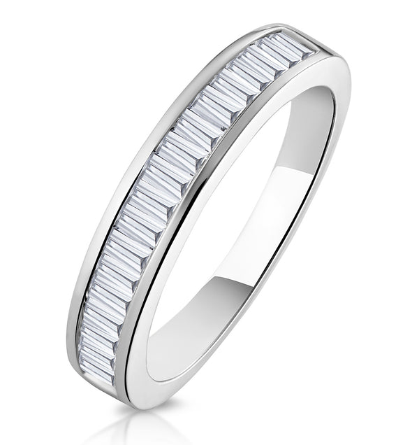 Yasmin Matching Wedding Band 0.65ct H/Si Diamond in 18K White Gold
